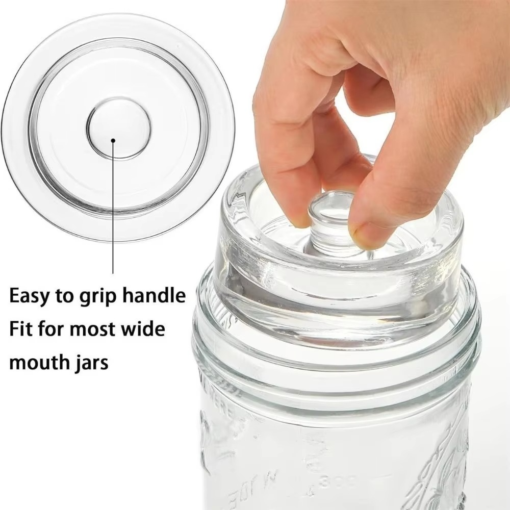 Mason Jar Glass Lid