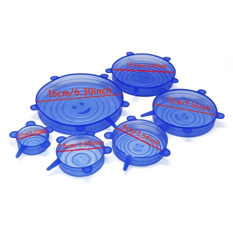 6PCS Silicone Stretch Lids