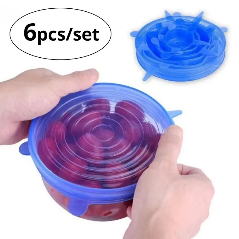 6PCS Silicone Stretch Lids