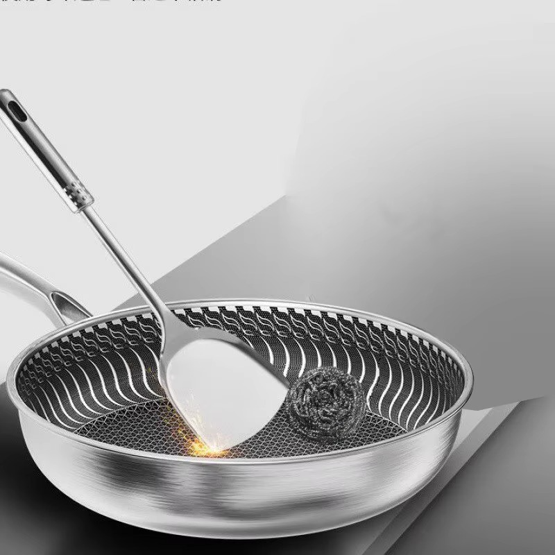 Tri-Ply Stainless Steel Frying Pan