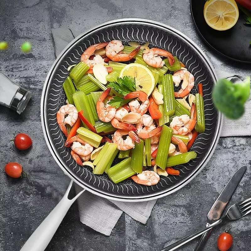 Tri-Ply Stainless Steel Frying Pan