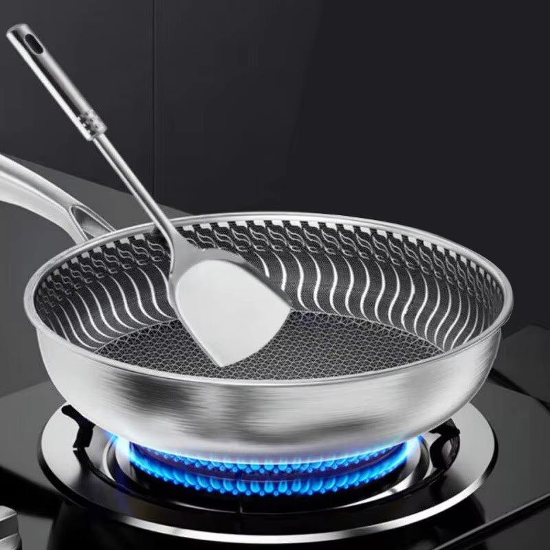 Tri-Ply Stainless Steel Frying Pan