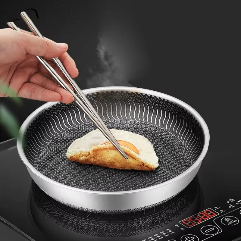 Tri-Ply Stainless Steel Frying Pan