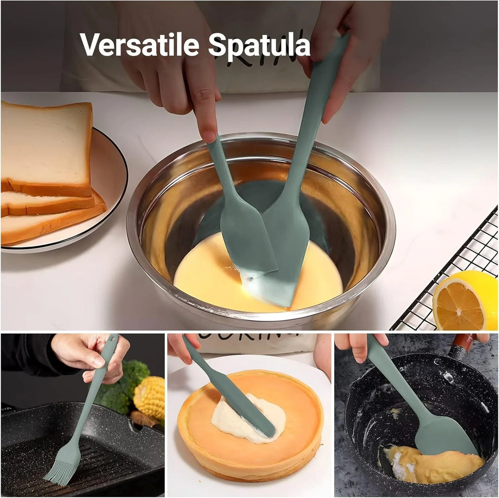 6 Pieces Silicone Bake Spatula Set