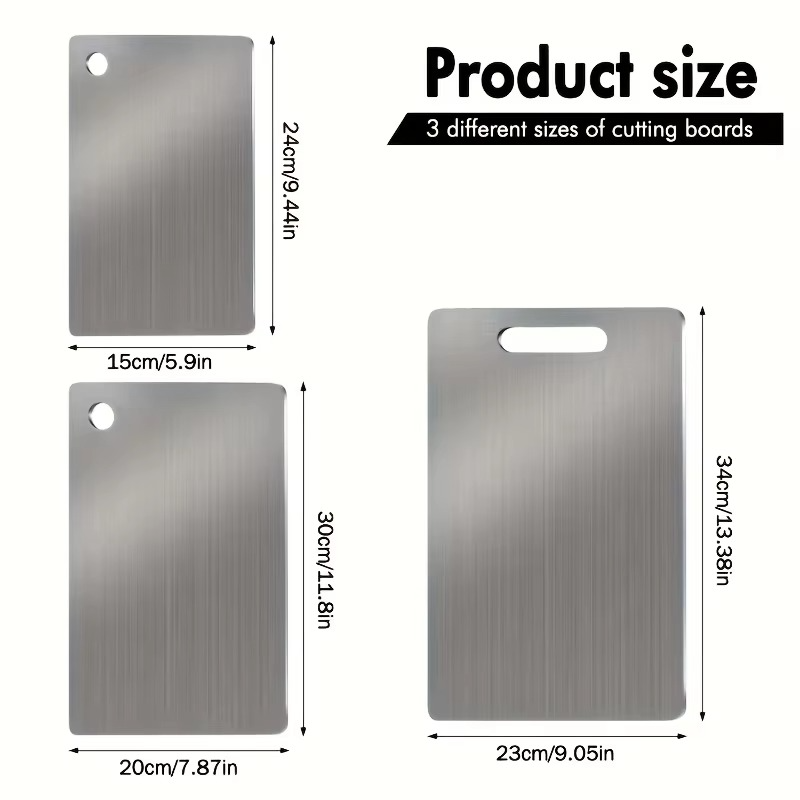 Stainless Steel Cutting Board Set
