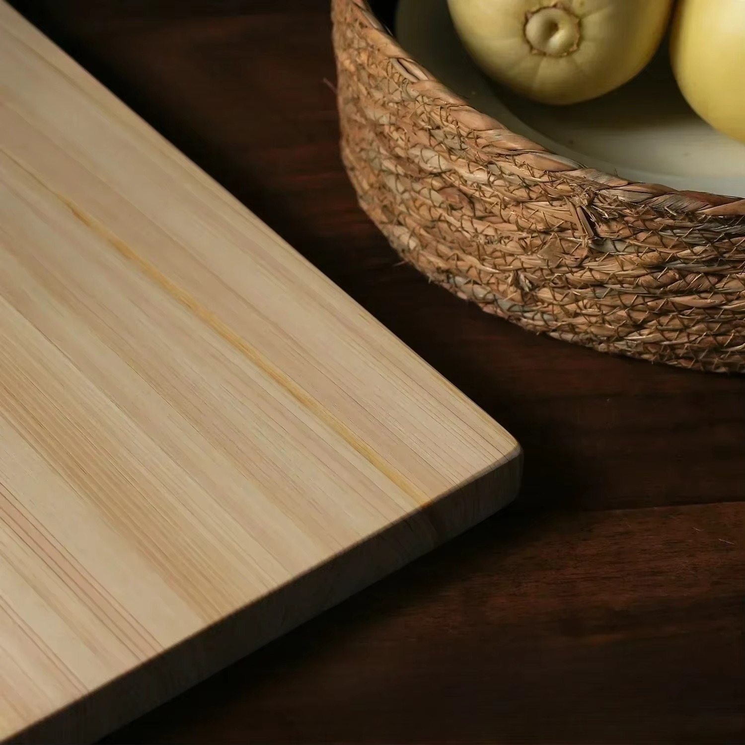 Non-Slip Bamboo Cutting Board