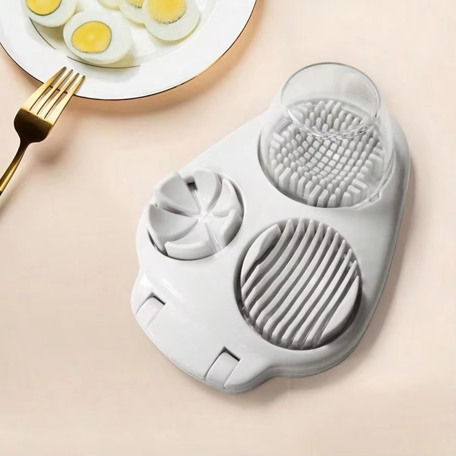 Egg Slicer ,Crusher, And Chopper-Multi-Functional Egg Cutter Tool