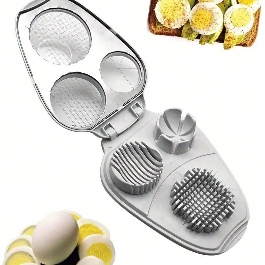 Egg Slicer ,Crusher, And Chopper-Multi-Functional Egg Cutter Tool