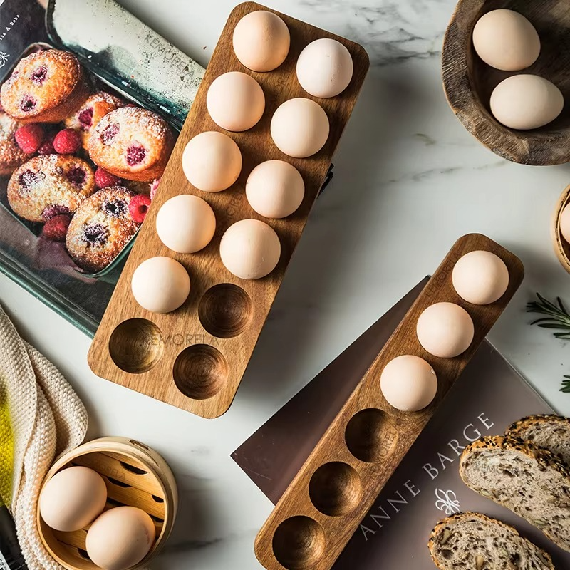 Wooden Egg Storage Tray