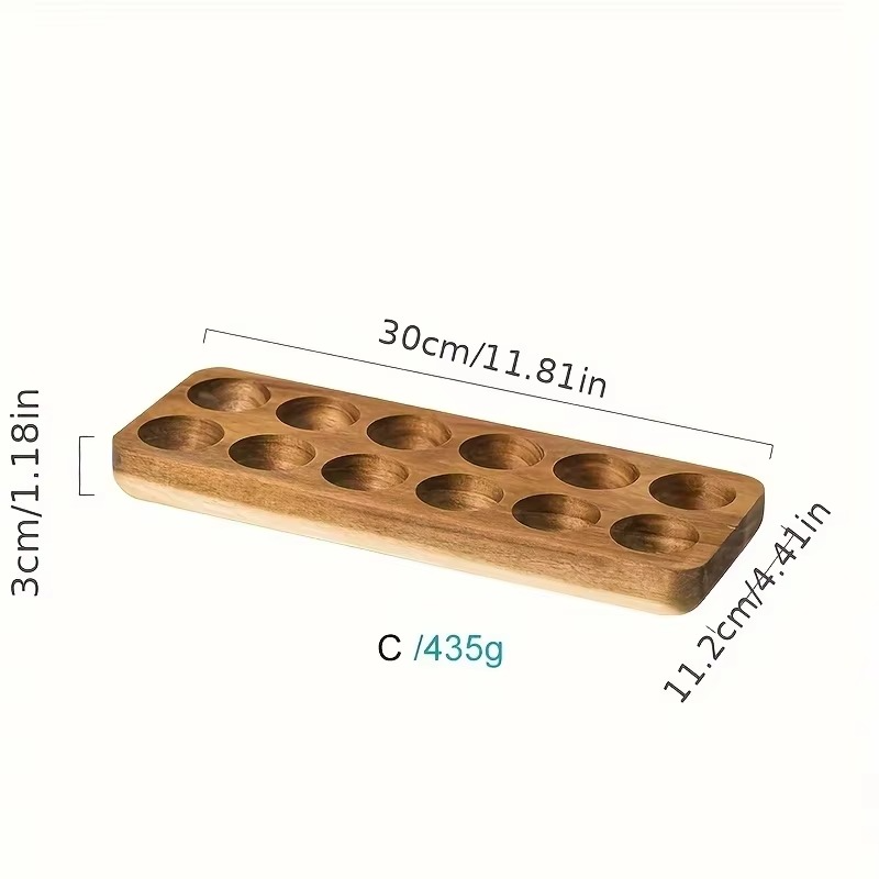 Wooden Egg Storage Tray