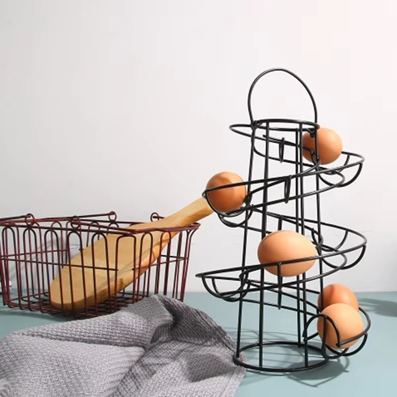Egg Rack Spiral Storage
