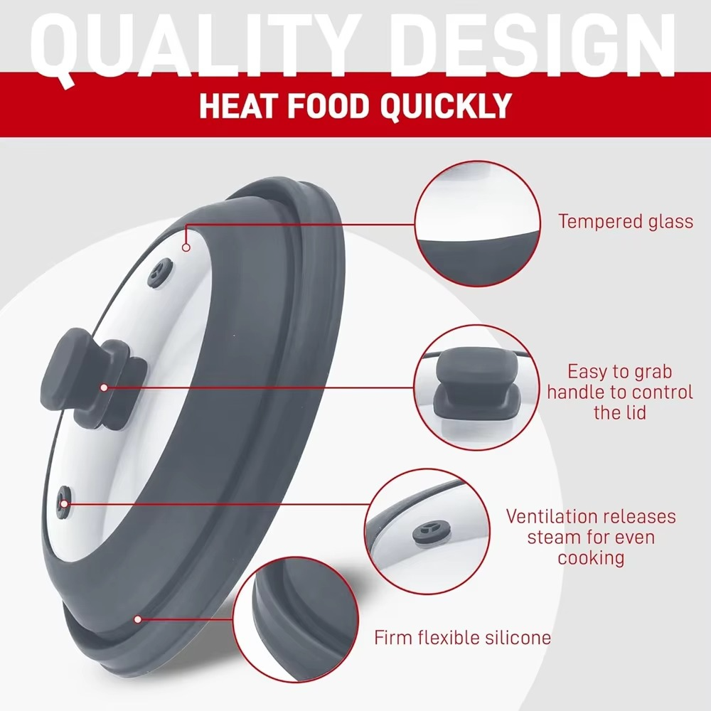 Grey Microwave Lid