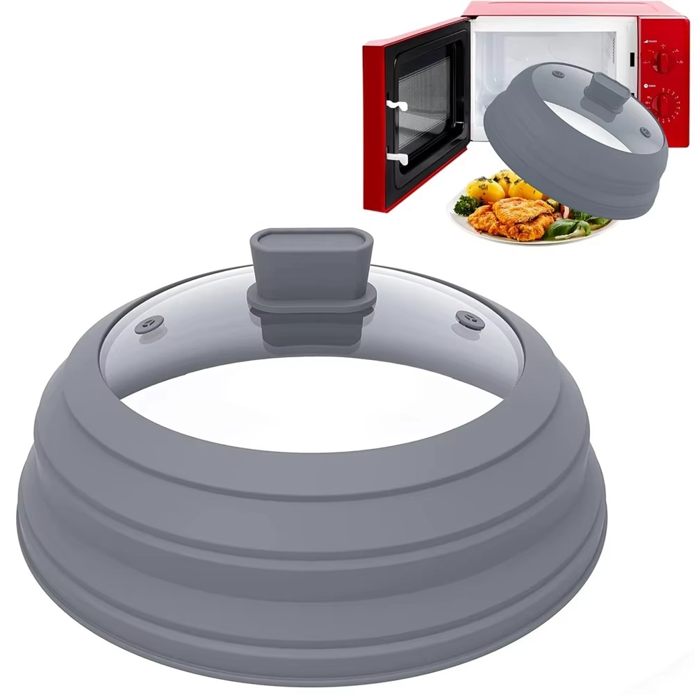 Grey Microwave Lid