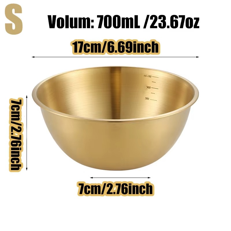 3pcs Stainless Steel Mixing Bowls